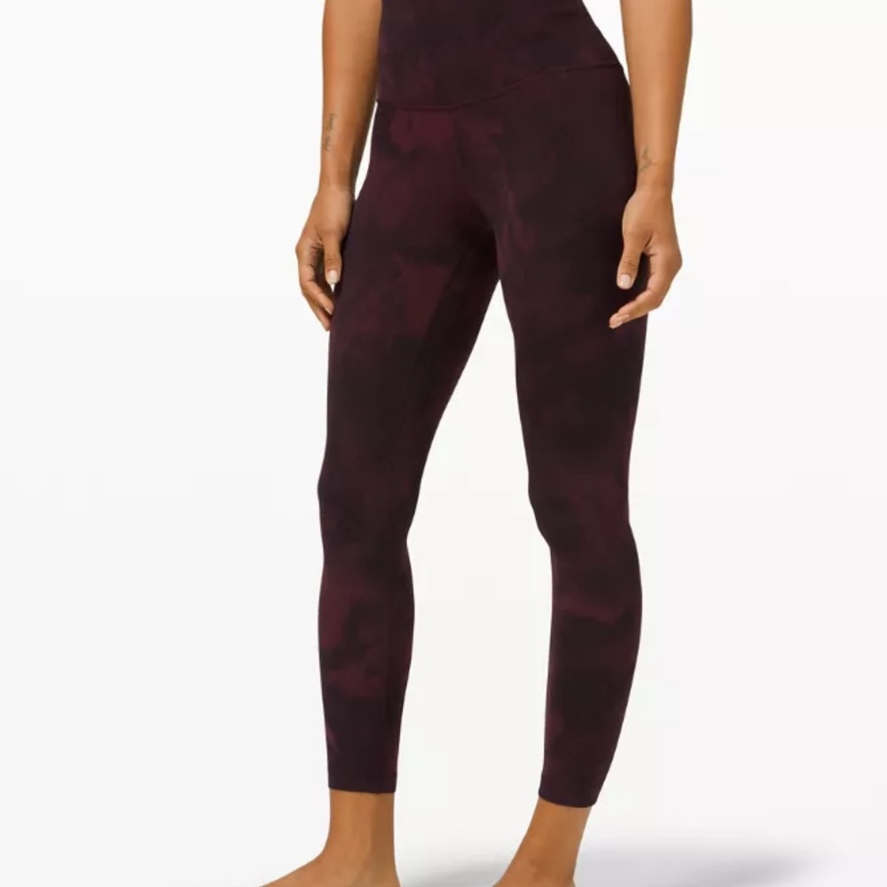 Lululemon Align pant 25” Diamond Dye cassis black NWT!
